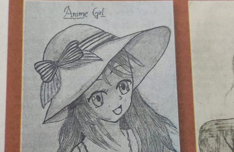 Anime Girl By Lakshmi Samhitha (VIII Class)