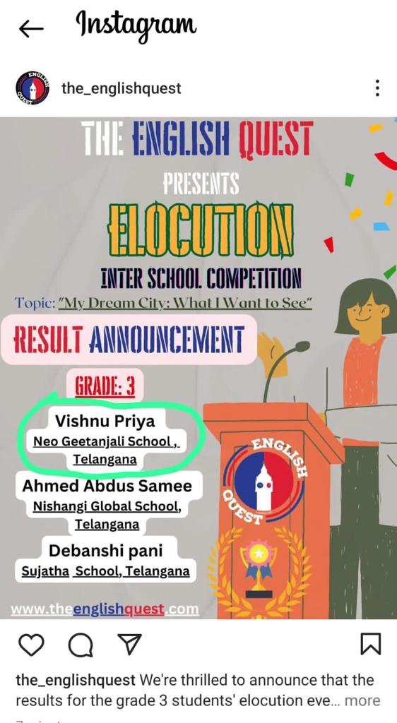 Congratulations Vishnu Priya